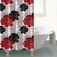 thumbnail image 4 of Pioneer Flower Floral Print Pattern Shower Curtain 84"x72" ,Bathroom Decorative Shower Curtains Set with 12 Hooks,Modern Waterproof Washable Shower Curtain, 4 of 6