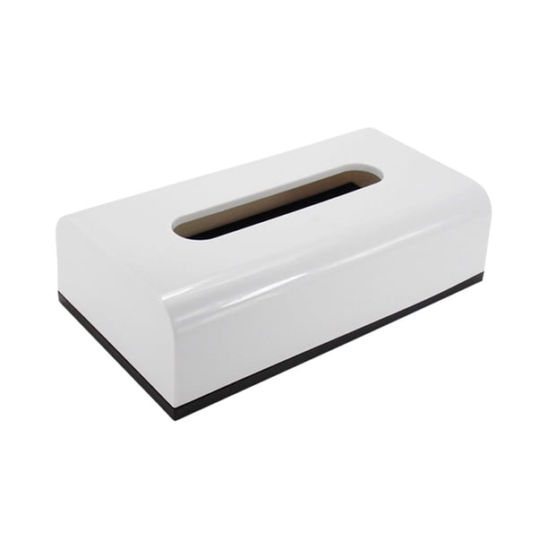 Yuarrent Hecho con un contenedor de servilletas de plástico para varias ocasiones, soporte para servilletas de , contenedores para servilletas Almacenamiento y organización del hogar blanco 1