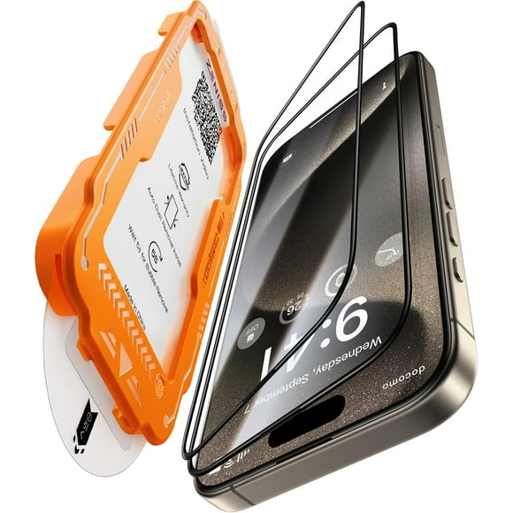 Protector de pantalla Zeniss NeverBreak de dureza 9H+ para iPhone 15 Pro