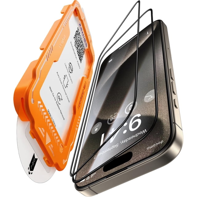 Protector de pantalla Zeniss NeverBreak de dureza 9H+ para iPhone 15 Pro