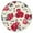 180, variant on Printed Floral Round Tablecloth with Elastic Edge, Soft and Durable Polyester for Spring Dining or Garden Parties, Fits 44-52 Inch Table