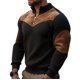 thumbnail image 3 of Ceisia Men's Casual Striped Half Button Round Neck Pullover with Pocket Daily Fashion Top Gift, 3 of 8