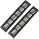 thumbnail image 1 of Aluminum Door Vent Grille - 2 Pack, 250x50mm Insect Protection for RV, Wardrobe, Kitchen Cabinet Ventilation - Black, 1 of 5