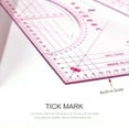thumbnail image 2 of Amdohai 4PCS French Metric Ruler Clothing Fashion Ruler Curve Shaped Grading, 2 of 7