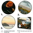 thumbnail image 3 of Designart Orange Flowers By The Coast III Canvas Wall Art, 3 of 5