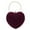 Purple, variant on Party Clutch Purse Cute Heart Shaped Women Handbag Evening Bags