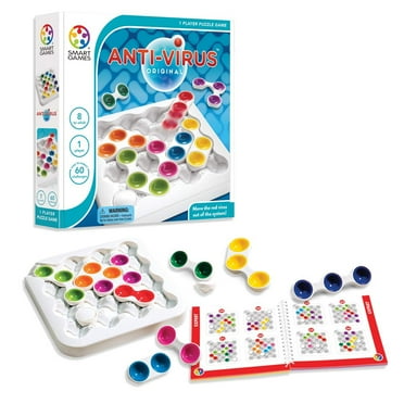 SmartGames Anti-Virus Sliding Puzzle Game with 60 Challenges Ages 6-Adult