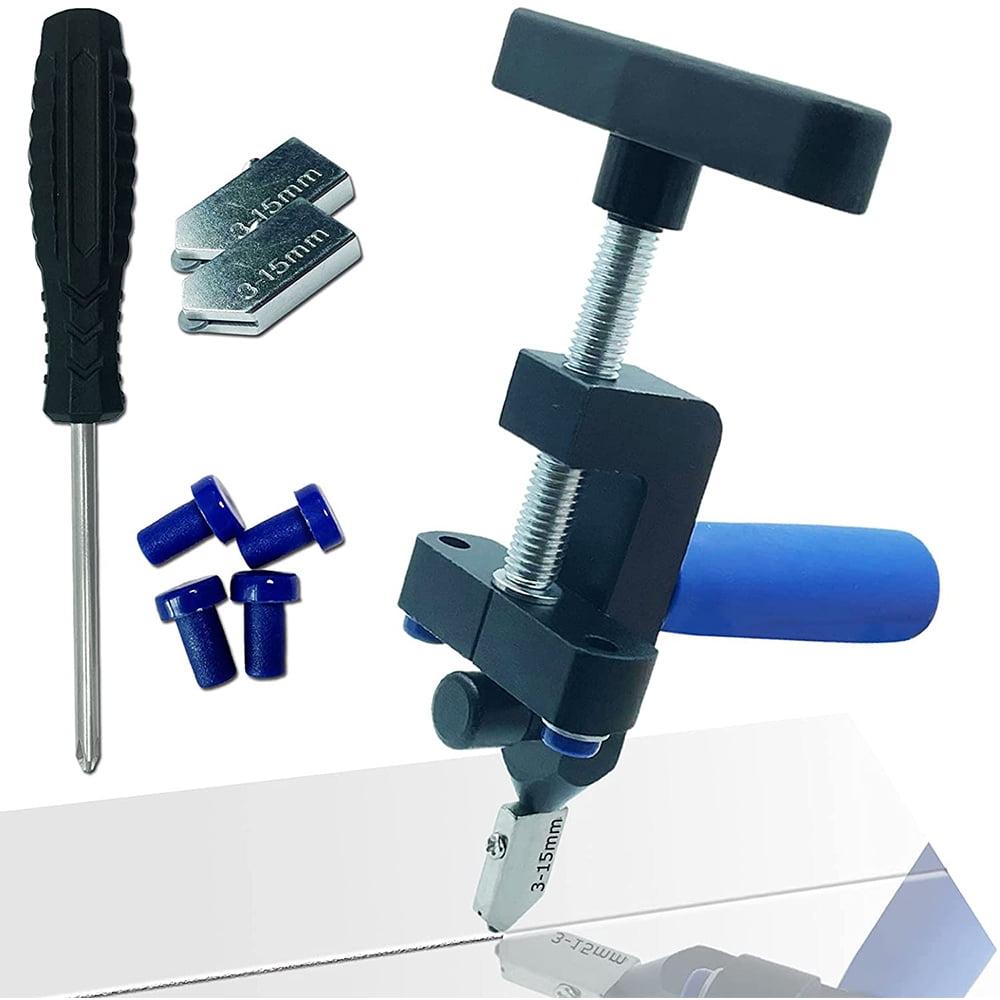 Kit Coupe-Carreaux Manuel 9 Pièces - Outil De Coupe Pour Carrelage, Verre Et Miroirs Avec Roue Diamant