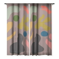 Society6 Marin Vaan Zaal Tuileries Modern Print 50" x 84" Single Panel Sheer Window Curtain
