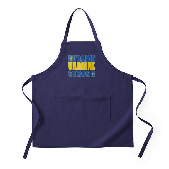 CafePress - Ukraine Strong - Kitchen Apron with Pockets, Grilling Apron, Baking Apron