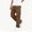 Brown, variant on Cethrio Boys Cotton Cargo Pants, Multiple Pockets Elastic Waist Fall Casual Straight-leg Pants Dark Gray Size 8