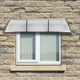 thumbnail image 2 of Front Door Awnings,DFITO 118"L x 38"W  Window Awning, Rain Snow Sun Protection Awning for Doors/ Porches/ Terraces/ Windows,Transparent Board & Gray Bracket, 2 of 9