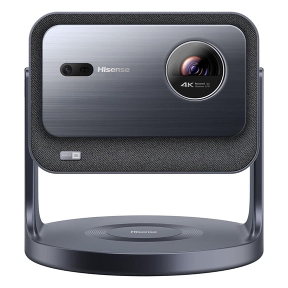 Restored Hisense C2 Laser Mini Projector, 65-300", Gimbal Design, 4K, Triple Color Laser, 110% BT.2020, 2000 ANSI Lumens, 1700:1 Native Contrast, Dolby Vision, HSR240, Sound by JBL (Refurbished)