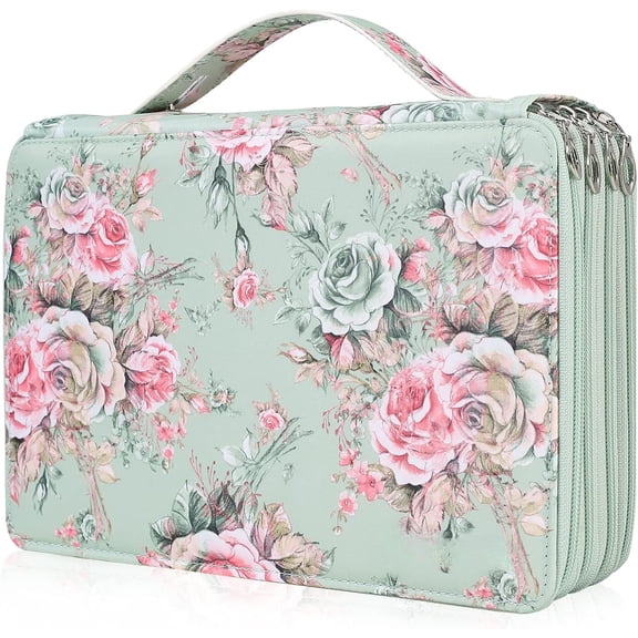 Colored Pencil Case Organizer with Zipper Oxford Large Capacity Pen Holder Bag for Student Artist