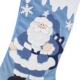 thumbnail image 3 of Etistta Classic - Medias Navideñas Azules De 19 Pulgadas, Juego De 3, Decoración Navideña Azul Y Blanca, Medias De Nieve Con Apliques De Terciopelo Para Decoraciones Navideñas De Chimenea, Muñeco De N, 3 of 5