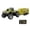 C002- Green, variant on Off Road Rc Car, Mini Rc Car, Remote Truck, Toy Truck with Trailer, Car for All Ages, Diecast, Blue Light, Mini Rc, Toy, 3 in Tire, Gray