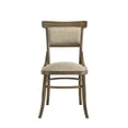 thumbnail image 3 of Benjara 19 Inch Wood Dining Chair, Padded Back with Inward Curving Top, Brown, 3 of 5