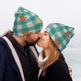 thumbnail image 5 of Disketp Starfish On Checkered Background Winter Beanie for Men Women Beanie Knit Hat Cuffed Cap Beanie Knit Chunky Snow Cap, 5 of 6