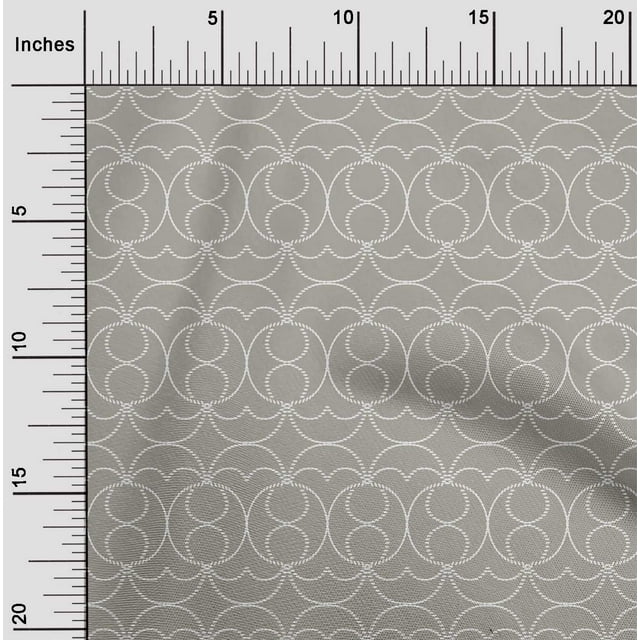 oneOone Cotton Poplin Fabric Shapes Geometric Sashiko Print Fabric BTY 42 Inch Wide