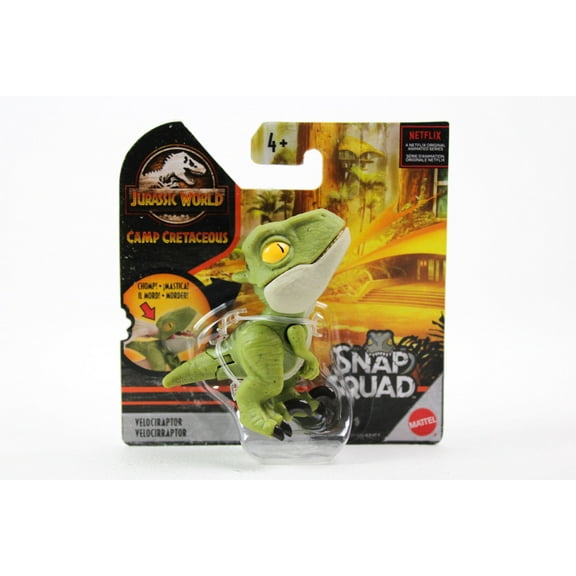 Jurassic World Snap Squad Velociraptor Mini Figure (Green, Version 2)
