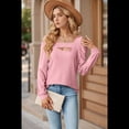 thumbnail image 4 of Blusa de Verano con Escote Cuadrado y Hombros Descubiertos para Mujer, Color Rosa XXL, 4 of 8
