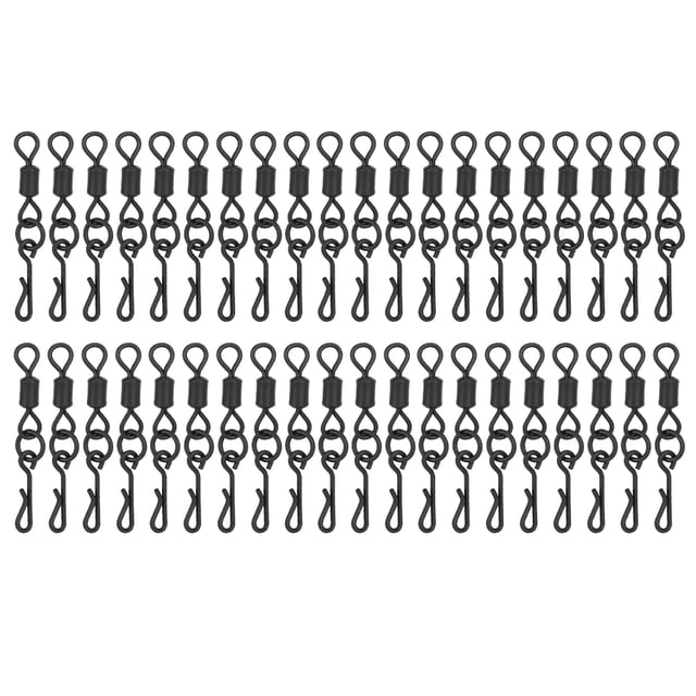 Crochet à Poisson Roulant, 40pcs en Forme de Carpe en Forme de Carpe Roulant Pivote Accessoires de Pêche Conception Conviviale
