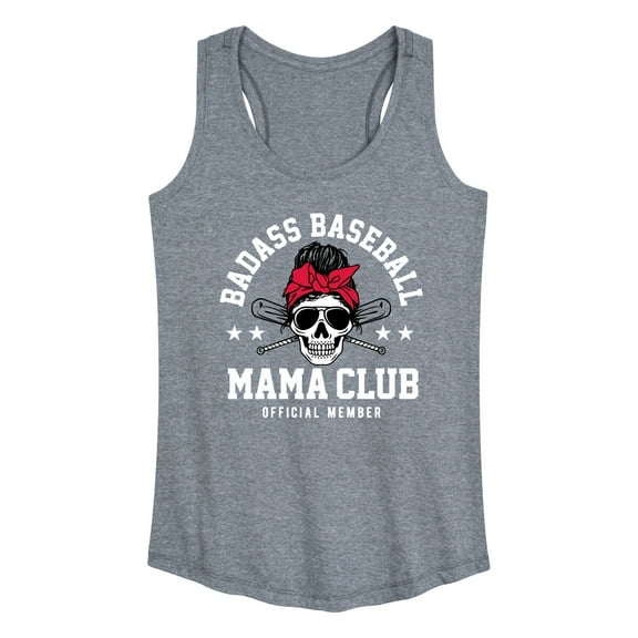Instant Message - Badass Baseball Mama - Women's Racerback Tank Top