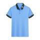 thumbnail image 4 of Mens Casual Manga Corta Botón Abajo Camisas de Color Sólido Botón Turndown Cuello Blusa Camisa, Poliéster, 4 of 5