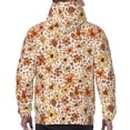 thumbnail image 7 of Wukai Wildflowers Vintage Print Men Hoodies Fleece Sweatshirts Long Sleeve Sweaters Pullover Fall Outfits Winter Clothes-4X-Large, 7 of 7