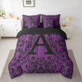 thumbnail image 3 of Homewish Vintage Hippie Damask Twin Bedding Sets 7-Piece for Women, Tribal Initial A Letter Bedding Comforter Set, Western Bohemian Reversible Sheet Sets, Luxury Bedroom Decor, 3 of 8