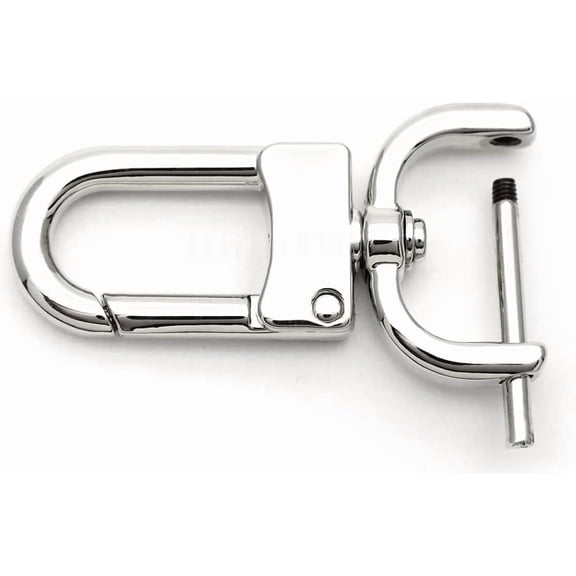 CRAFTME STUDIO Silver 1/2" Detachable Swivel Snap Hook Clasp (2pcs) with Screw Bar – Bag Strap Replacement Hardware (VT99)