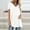 White, variant on Women's Summer Solid V Neck Loose Short Sleeve Tops T-shirt Blouse