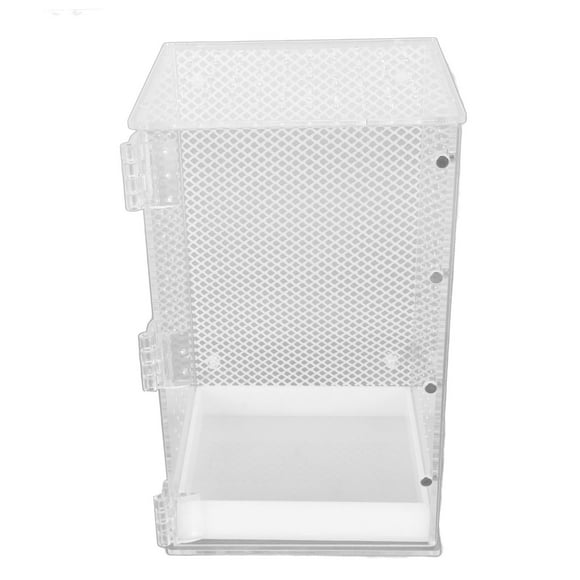 Tanque De Acrílico Para Reptiles, Tanque De Terrario Para Reptiles Transparente, Orificio De Ventilación Seguro A Prueba De Fugas Para Cangrejo Ermitaño Para Rana