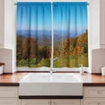 thumbnail image 2 of Ambesonne Appalachian Kitchen Curtains, Fall Virginia Mountains, 55"x30", Multicolor, 2 of 3