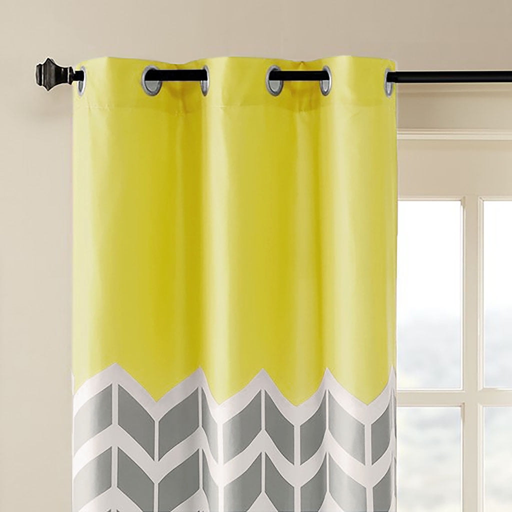 Printed Room Darkening Grommet Top Panel Pair