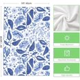 thumbnail image 4 of Blue Floral Leaves Boho Kitchen Towels Dish Towels Set of 2,Blue Stripes Hand Towels 18x26 Inch Drying Dishcloth, Kitchen Tea Towel Home Decorations., 4 of 6