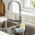thumbnail image 5 of No Drill Kitchen Faucet Shelf, Sink Caddy Organizer for Sponge and Soap, Over the Tap Drainage Rack, Space Saving Stainless Steel Holder, 5 of 6