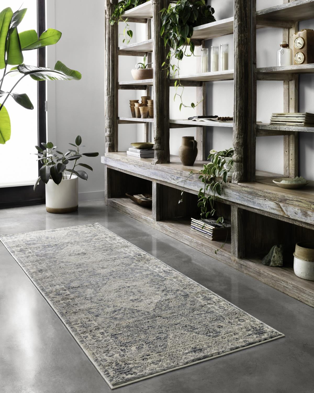 Loloi Teagan Sky / Natural 2'-8" x 10'-6" Runner Rug