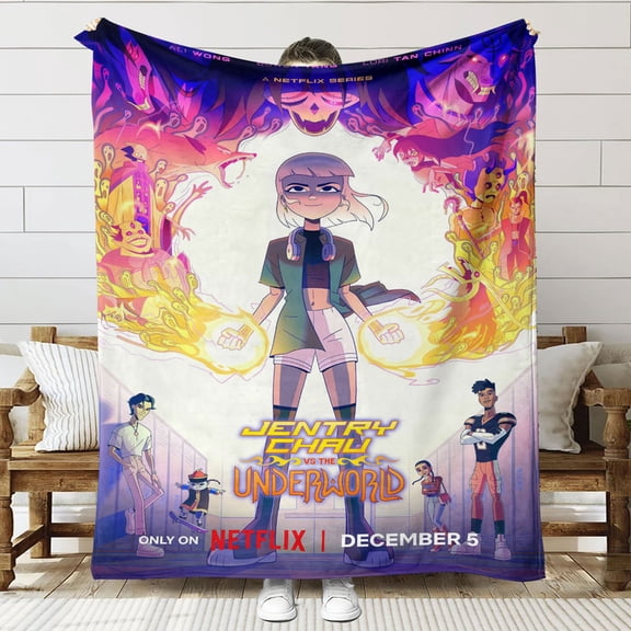 Jentry Chau vs. The Underworld Throw Blanket Gifts for Fans Lover Girls Boys Women Present Hoodie Him Bed 60"x80"