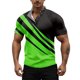 thumbnail image 1 of Summer Men'S Button Up Stand Up Collar Short Sleeved Shirt Casual Fashion Top S, 1 of 5