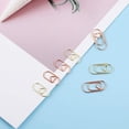 thumbnail image 4 of Ruiboury 100x Paper Clips Cute Metal Paperclips Notebook for Office School Rose Gold 20mm 1Set, 4 of 6