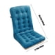 thumbnail image 3 of Cojín de asiento para el hogar y la oficina | Cojín Tatami de Piso con Botones | Cojín de silla reclinable Flock transpirable | Antideslizante, de apoyo, suave, duradero | 45x100cm | Azul, Gris, 3 of 6