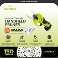 thumbnail image 2 of Sun Joe 24V Cordless Handheld Pruner with Battery and Charger, 80W, 24V-PRN1-LTE, 2 of 12