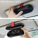 thumbnail image 3 of estuche negro para gafas de coche, soporte retráctil para gafas de sol con visera, estuche multifuncional para gafas con visera de coche con ranura para tarjeta de crédito, 3 of 5