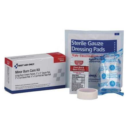 - Burn Care Kit, Paper Case, Unitized, 5 Pcs. FIRST AID ONLY 750010