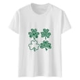 thumbnail image 1 of QIPOPIQ T-Shirts à Manches Courtes pour Femmes à Col Rond T-Shirts de la Saint-Patrick Tunique Shamrock T-Shirt T-Shirt Vert T-Shirts de la Saint-Patrick Hauts T-Shirt T-Shirts de Fête T-Shirts Graphiques Aubaines, 1 of 2