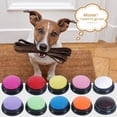 thumbnail image 4 of PELTEFLU Botón de grabación de voz, botón de grabación de 30 segundos para interactividad con perros y mascotas, regalo para amigos, familiares, 10 colores, café y blanco, 4 of 5