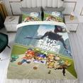 thumbnail image 4 of Película de SMG4 Conjunto de sábanas temático, trío de piezas, cómodo y amigable con la piel, diseño único, regalo de decoración para el hogar para familiares, amigos y fans,140cm *210cm, 4 of 6