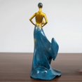 thumbnail image 2 of Decorative Wine Rack Resin Beauty Lady Wine Bottle Holder Stand for Kitchen Bar Countertop Navy Blue, 2 of 3