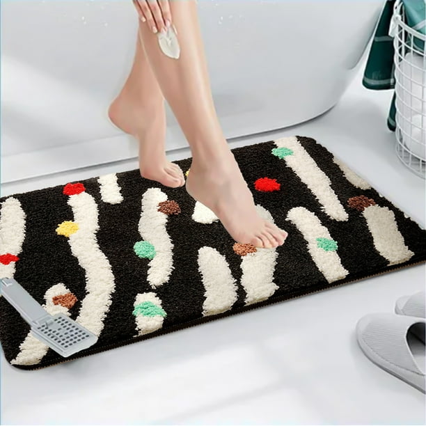Alfombra | Tapete antideslizante para sala de estar, dormitorio y baño | Alfombra de terciopelo imitación oveja